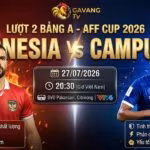 Nhận định trực tiếp bóng đá Indonesia vs Campuchia bảng A AFF Cup 2026 tốc độ cao tại Gavang TV.